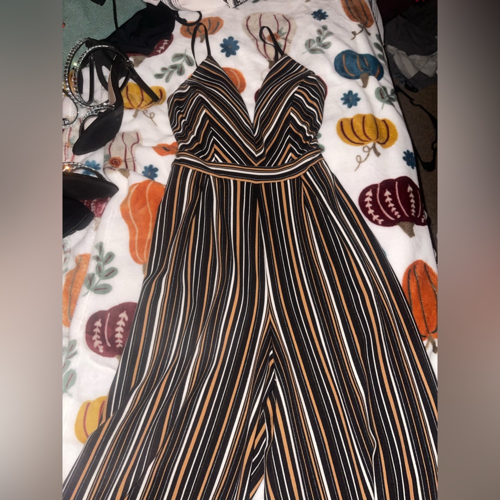 Striped jumpsuit